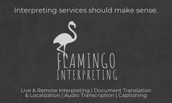 Flamingo Interpreting ad