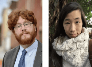 Pictured from left to right: Philip ME Garboden (University of Hawai`i at M?noa), Christine Jang-Trettien (Princeton University)