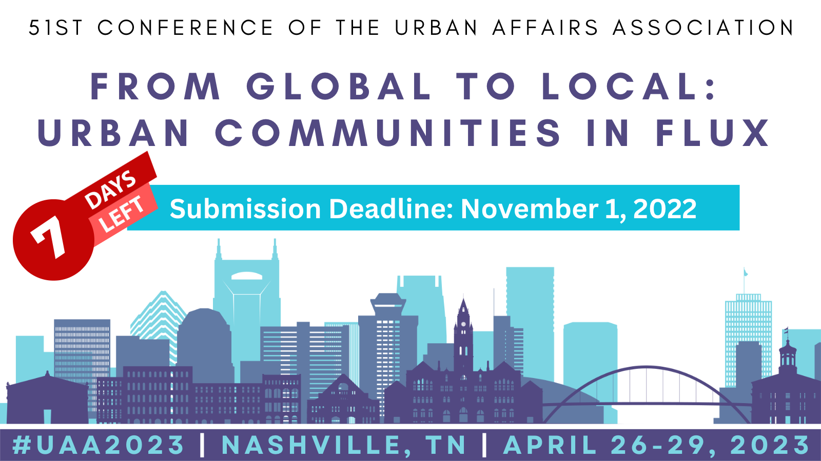 7 days left to submit a conference proposal