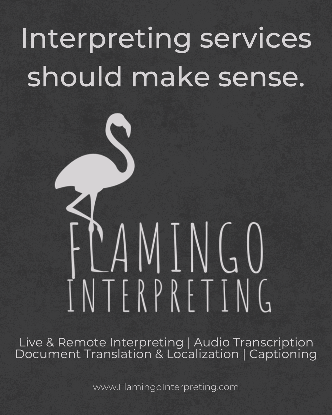 Flamingo Interpreting Ad