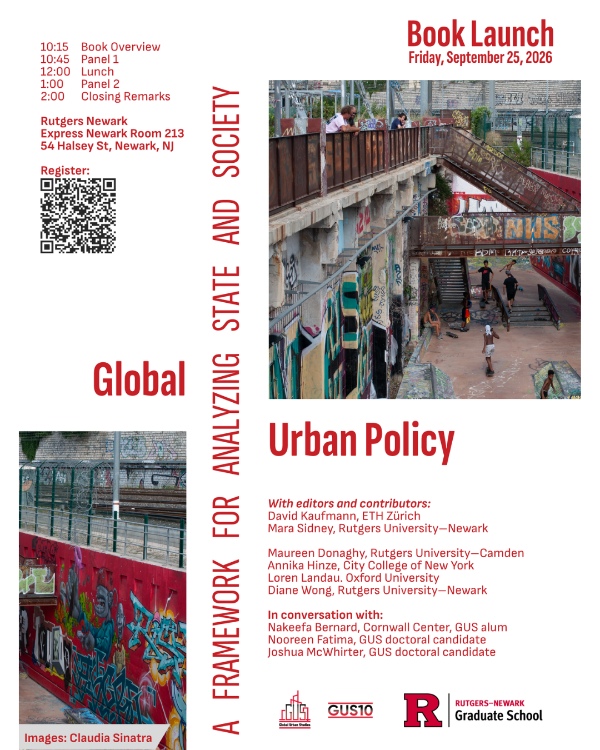 Global Urban Policy Book Launch Event at Rutgers University-Newark